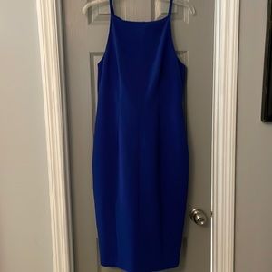 Blue midi dress
